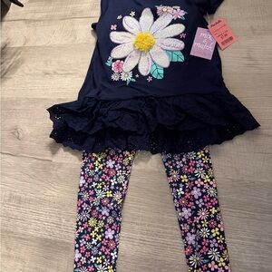 Cynthia Rowley Navy and Multicolor Floral Kids Matching Set